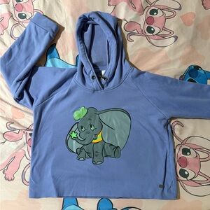 Women Blue Elephant Hoodie